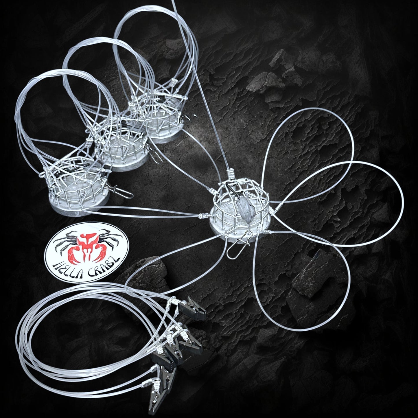 (4) 12oz Basic Round Snares, (4) 4oz Coin Dead Weights and (6) Detachable Loops